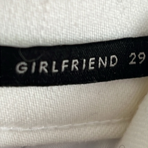 NWOT Banana Republic white raw hem girlfriend jeans size 29 - Picture 5 of 5